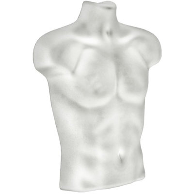 Buste blanc en plastique blanc pour panneau perforé et lattes, paquet de 2