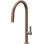 Pull-Down Kitchen Faucet With Button Sprayer - High Arc Spout