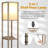 Quinte 62.99'' Black Traditional Floor Lamp-936431667