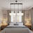Seraphina 4-Light Linear Frosted Globe Pendant