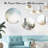 12-pack Round Mirror Plates Centerpiece Trays