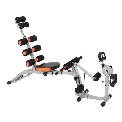 Adjustable Abdominal Trainer – Multi-Functional Sit-Up Bench with Resistance Bands for Home Gym