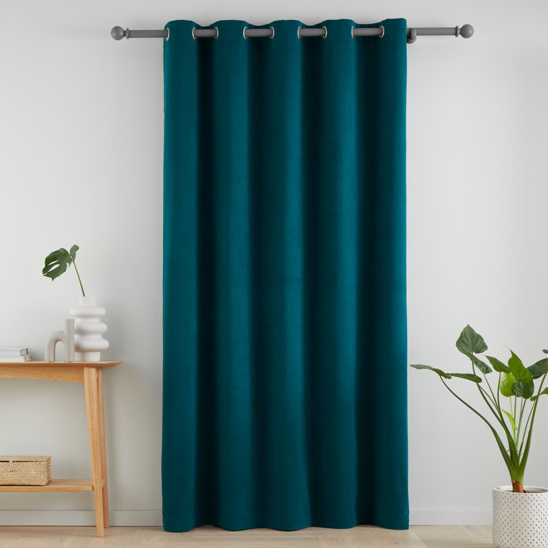 Wilson Blackout Thermal Curtains, Green, 117cm Width x 137cm Drop