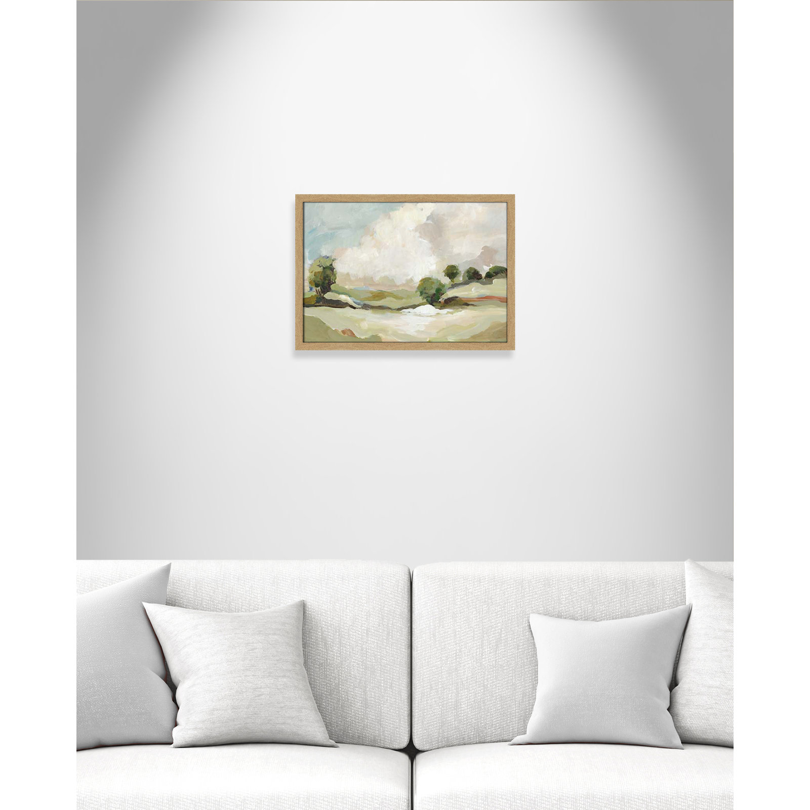Pastoral Land by Allison Pearce, 17" H x 23" W x 1.25" D, Brown