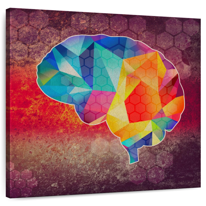 Arney Geometric Brain, 10" H x 10" W