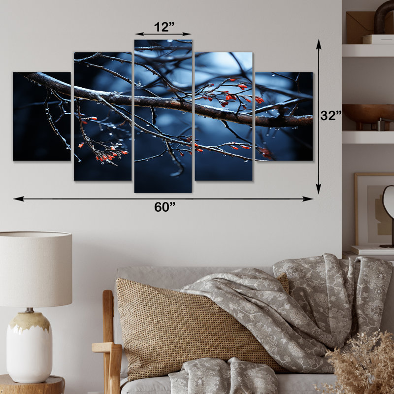Ensemble d'art mural multipanel, paysage d'hiver