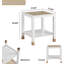 Table de bout en verre, table d'appoint de style moderne, table carrée pour le salon-1928518479