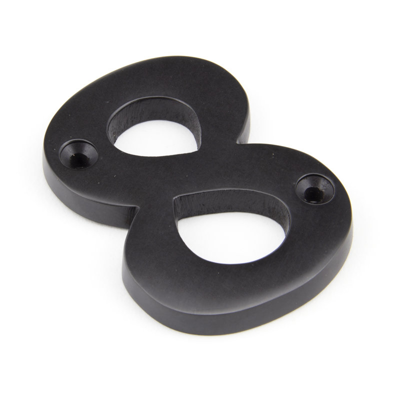7.8cm H Metal House Number, 8, Aged Bronze