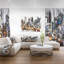 «People Walking in City Grunge», reproduction d'impression sur toile tendue-29496555