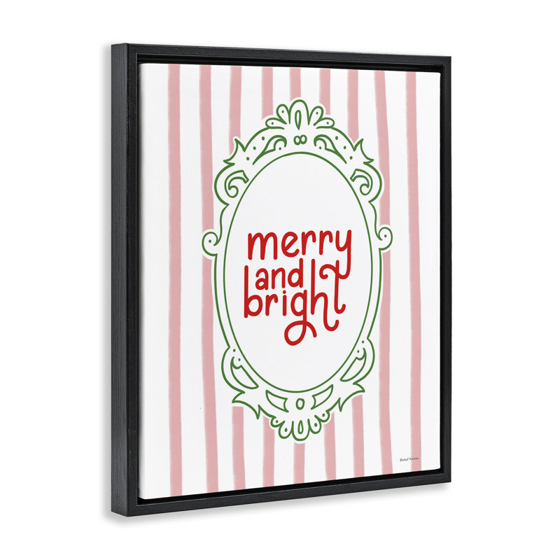 Cadre flottant Merry and Bright, H 31 po x l 25 po, Cadre flottant noir de jais