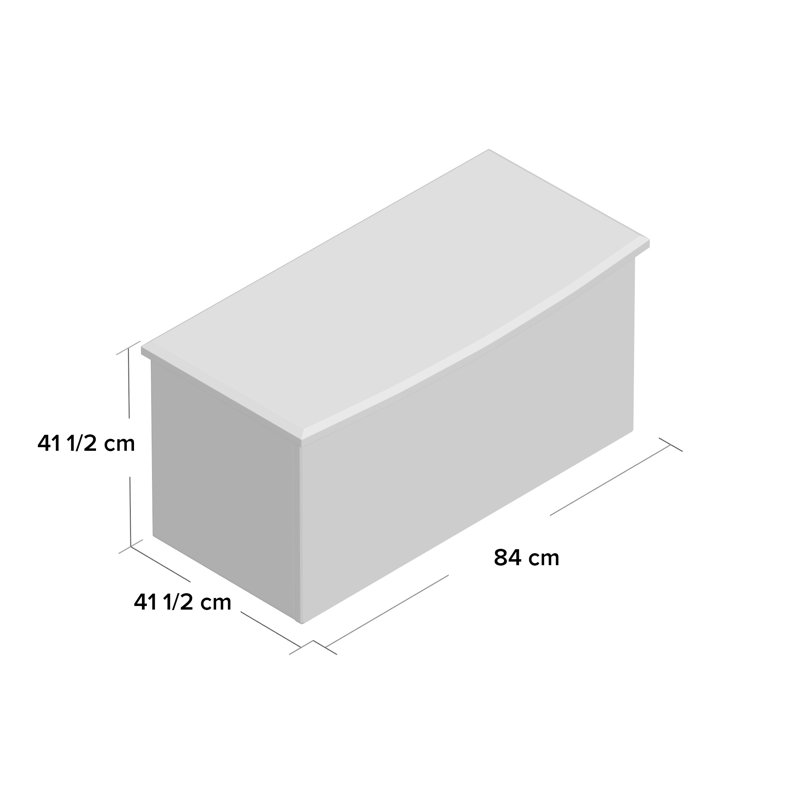 Fully Assembled Yvette Blanket Box, Night/White