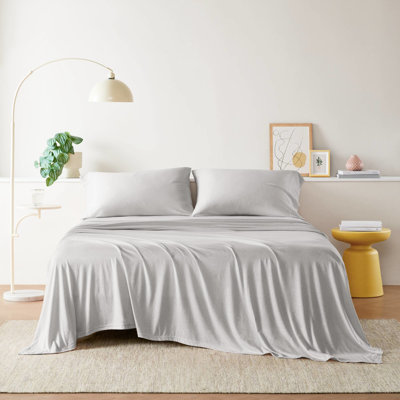 Knit Sheet - Cotton Blend All Season Fluffy And Warm Sheets Soft -absorbing