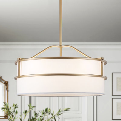 5 - Light Dimmable Drum Chandelier