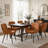 Upholstered Chenille Dining Chairs With Metal Legs (Set of 2)-884257768