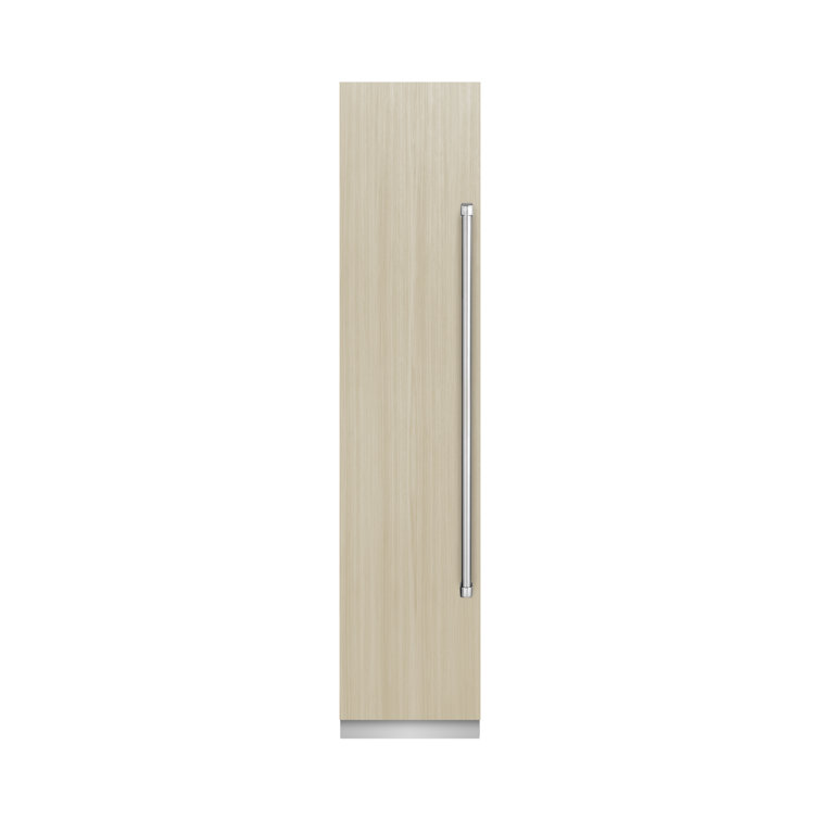 ZLINE 18 in. 8.6 cu. ft. Panel Ready Left Hinge Column Freezer with Graphite Gray Interior