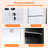 71 In. H Metal Rolling Freestanding Cabinet With Hanging Rod,hooks,pegboard In Black-137263526-137263545