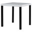 Ensemble de salle à manger cinq pièces avec plateau en imitation marbre, ensemble de combinaison carré, table de salle à manger en bois massif et 4 chaises, mobilier combiné peu encombrant pour la cuisine et la salle à manger