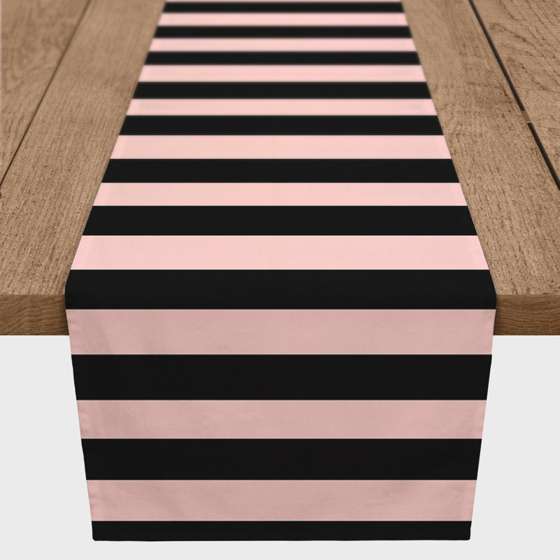 Striped Halloween Table Runner, 90" L x 16" W
