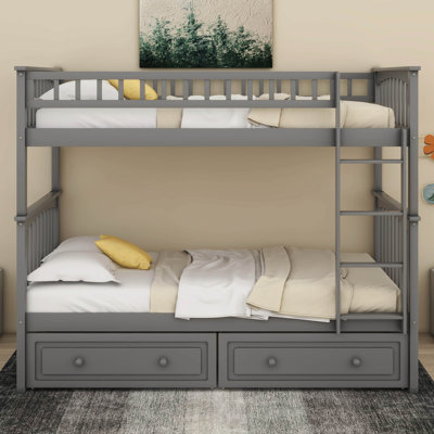 Kelmend Bunk Bed With Drawers, Convertible Beds