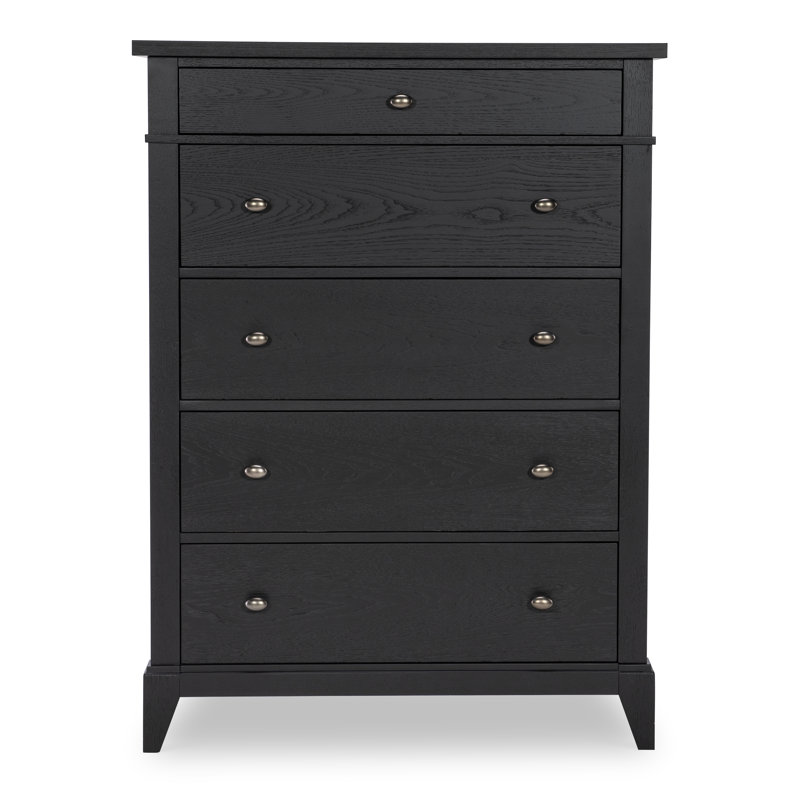 Commode 5 tiroirs Mya, Noir