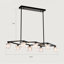 8 - Noir mat pour ambiance de bureau - Luminaire d'entrée de plafond industriel moderne en métal avec tige réglable