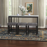 Ebeling 3 - Person Wood Four Leg Dining Set
