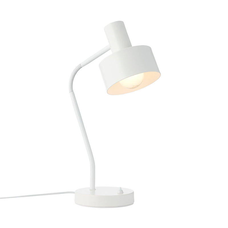 Matis Metal Desk Lamp, White