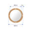 Miroir rond en rotin-22484423