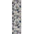 Rug Branch Eldin 2' x 6' (2'3" x 5'11") Blue/Beige Geometric Indoor Runner Rug, Contemporary, Low Pile, Stain-Resistant Hallway Carpet - Entryway, Mudroom, Bedroom, and Kitchen-1831208627