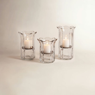 3-Piece Glass Votive Candle Holder Set