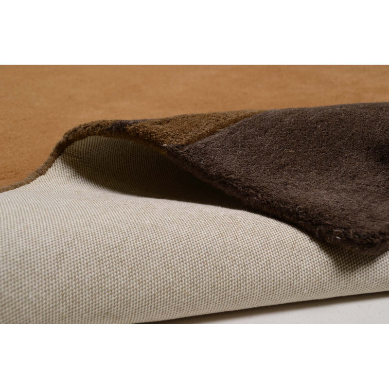 Ambadi Solid Colour Wool Hand Tufted Area Rug, Rectangular 60 x 90cm