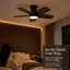 Ventilateur de plafond 5 pales 35 pouces