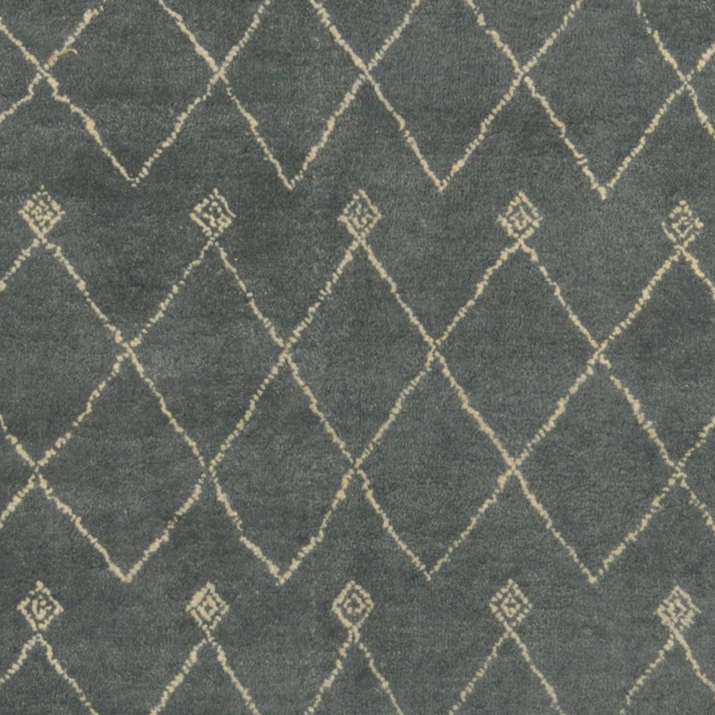 Tapis de zone en laine 5 pi 2 x 8 po noué la à la main one-of-kind Riner