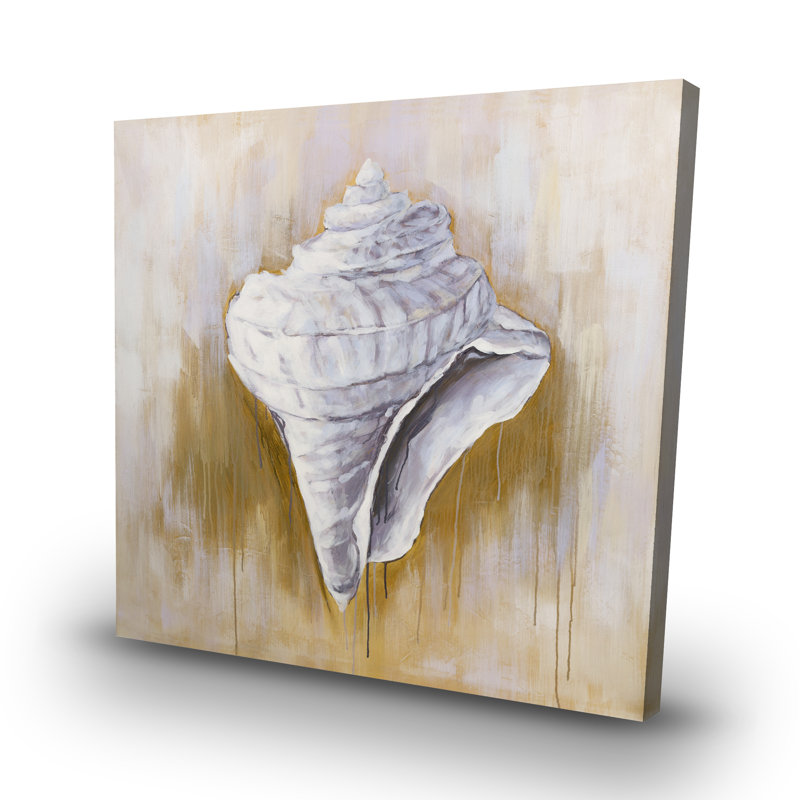 Conical shell - 32"x32" art on canvas