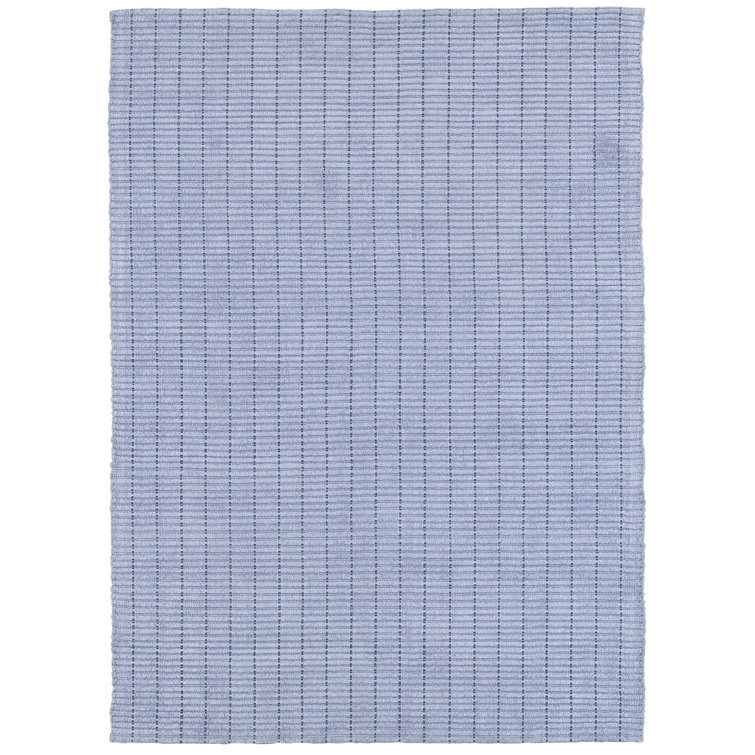 Tapis gris en coton tissé à la main Rudel