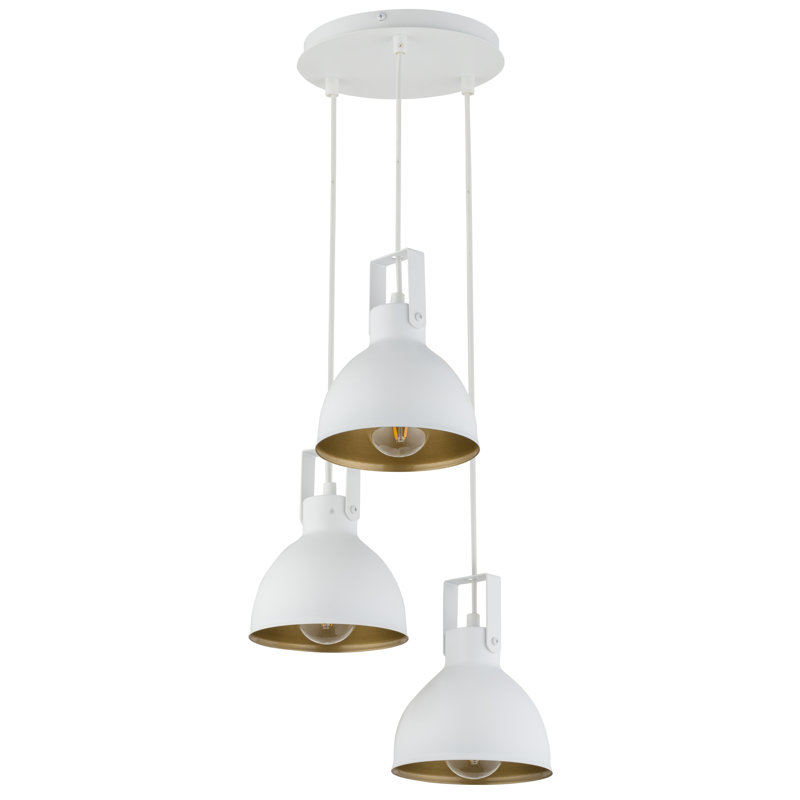 Mars 3 - Light Cluster Pendant, White/Gold
