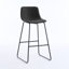 Tabouret de bar moderne à hauteur de comptoir rembourré avec pieds en métal - siège de bar et d'îlot de cuisine confortable, hauteur de 30 po, ensemble de 2-105760172-105760171