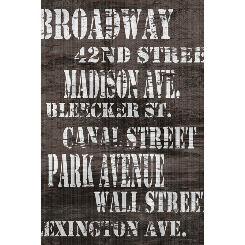 Streets Of New York I, 122cm H x 81cm W x 3.8cm D