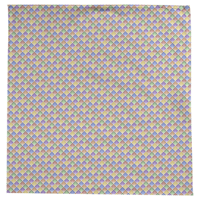 Nappe géométrique Avicia, Mauve / bleu / orange