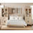 Laziza 5 Tier Bookcase With Barn Door,73.3" Tall Open Storage Bookshelf,Floor Standing Farmhouse Display Organizer With Drawer For Home Office,Living Room-122781471