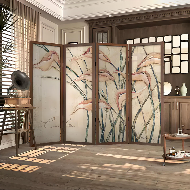 Calla Lily Art Screen, 70.87" H x 70.87" W x 1.57" D