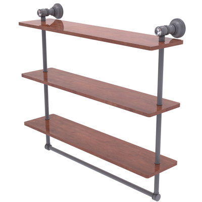 Étagère murale en bois massif 3 pièces Freyja