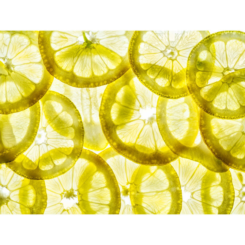 Lemon Slices Print by Harold Davis, Black Framed Paper, 20" H x 16" W
