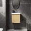 Ensemble de meuble-lavabo mural 20 po avec lavabo en céramique, armoire de rangement avec portes, ensemble d'armoire de salle de bain
