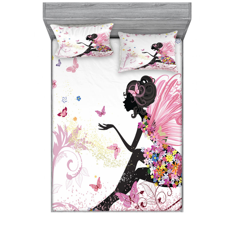 Microfiber Sheet Set, Queen Sheet Set with Fitted Sheet