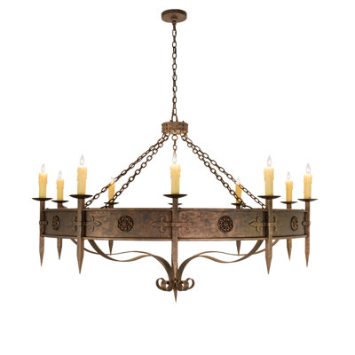 Rustic Lodge 10 - Light Chandelier