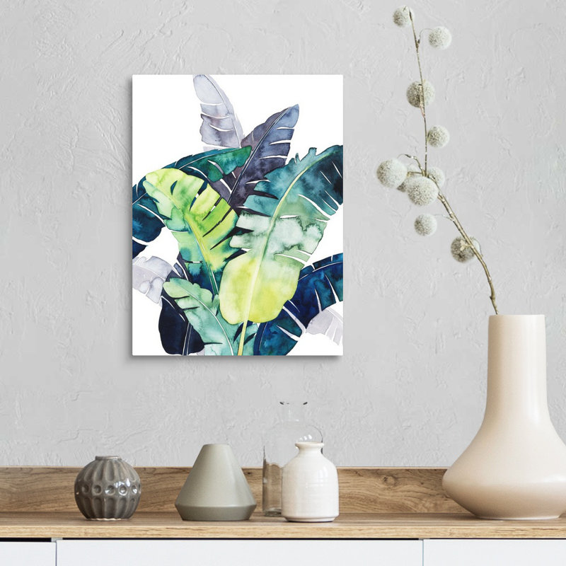 Art mural sur toile Twilight Palms II, Toile tendue, H 16 po x l 12 po