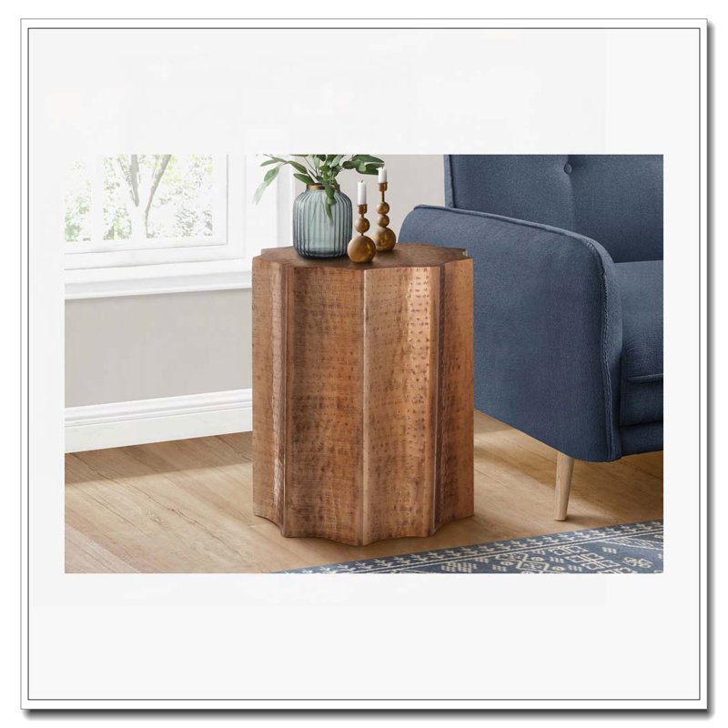 Table d'appoint, table de bout, table d'appoint, table de chevet, Cuivre