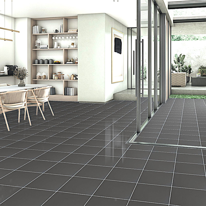 True Story Polished 12'' W x 12'' L Porcelain Throughbody Singular Tile, Steel