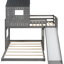 Lit mezzanine en bois avec attrait Playhouse